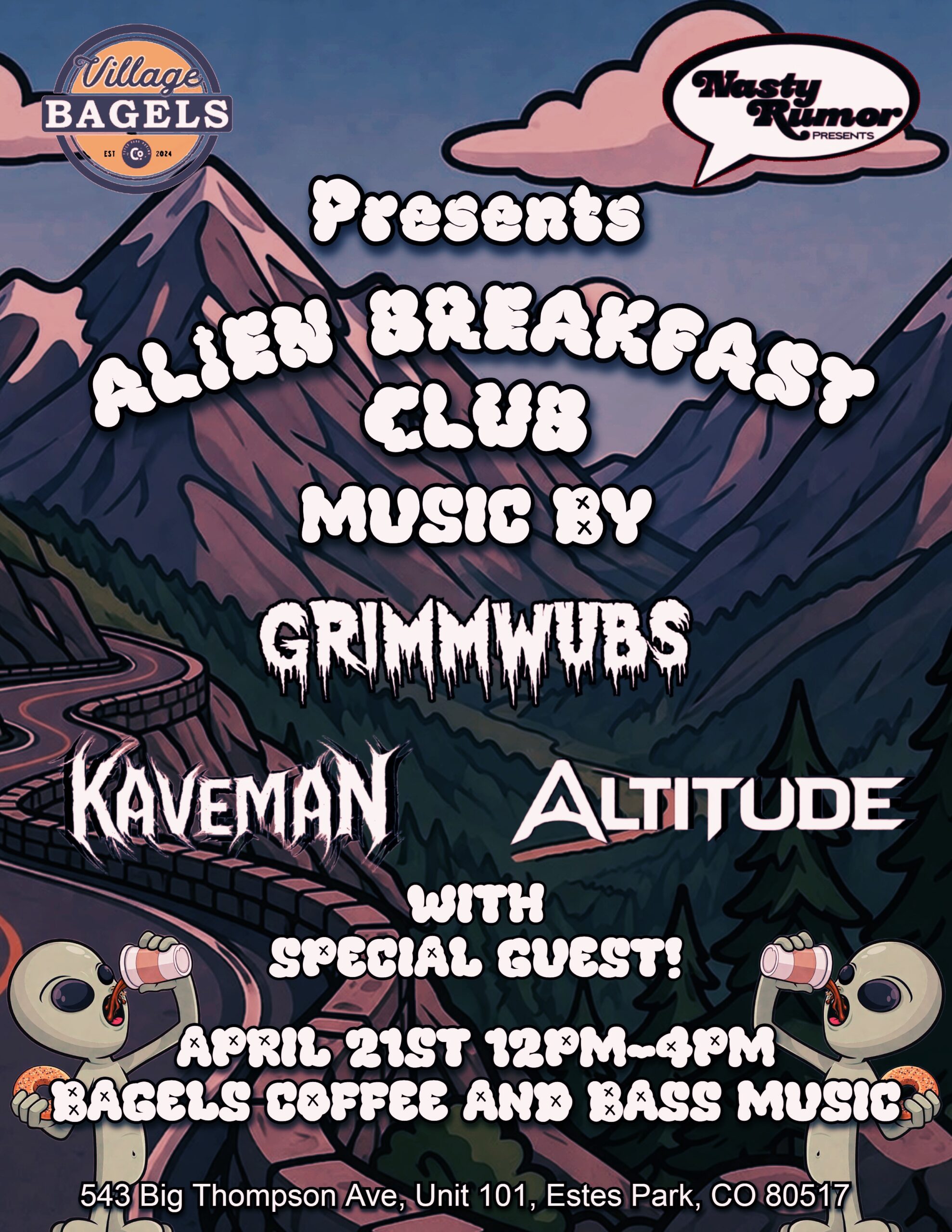 ALTITUDE at Alien Breakfast Club – Bagels & Bass in Estes Park – 04.21.2026