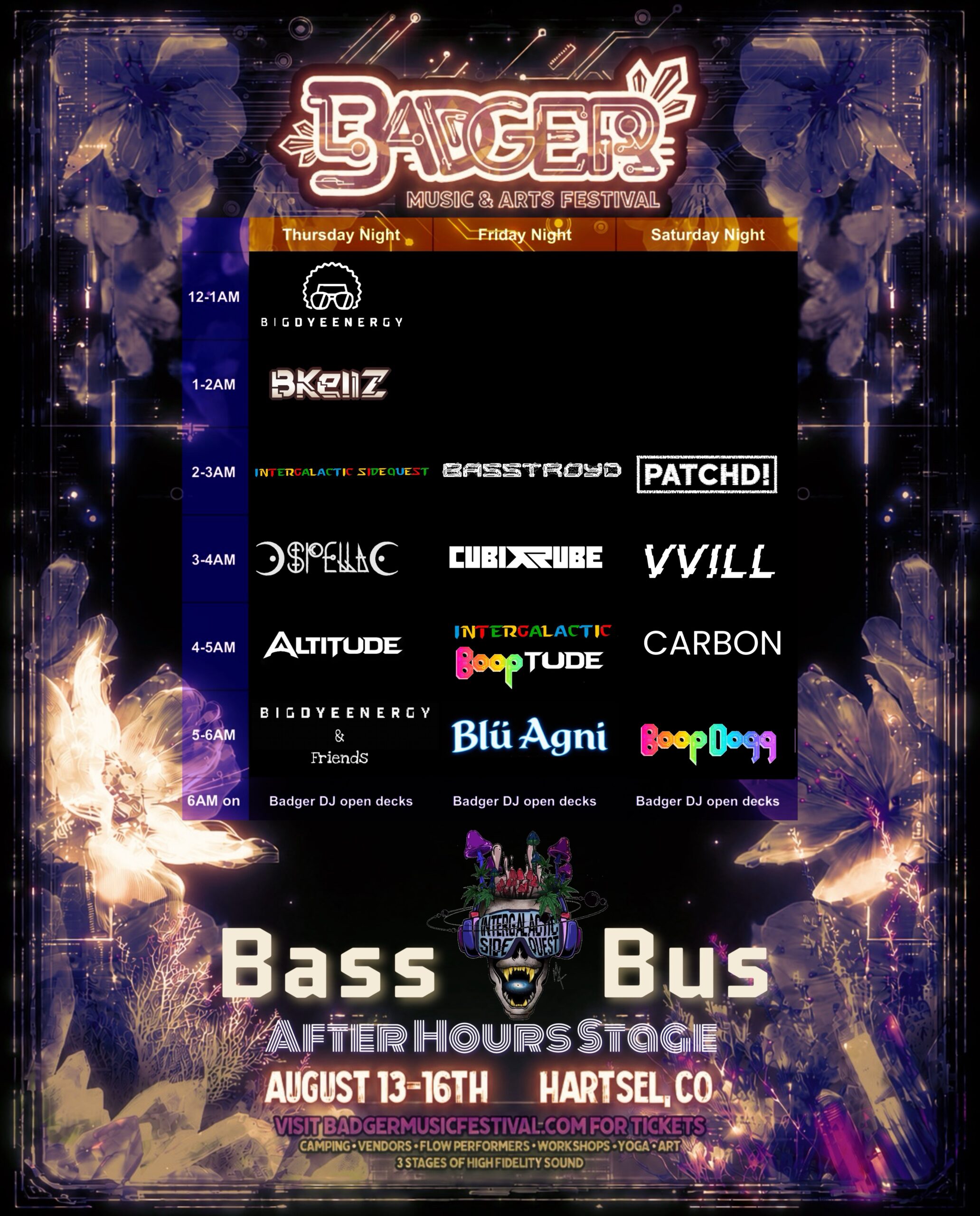 ALTITUDE at Intergalactic SideQuest’s Bass Bus After-Hours Stage at Badger Bass Camp – 08.13.2026-08.16.2026