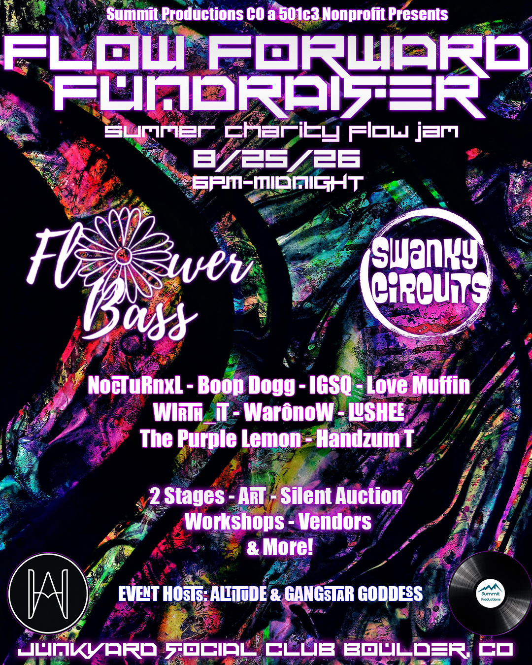 ALTITUDE & Intergalactic SideQuest at Boulder Flow Forward Fundraiser – 08.25.2026